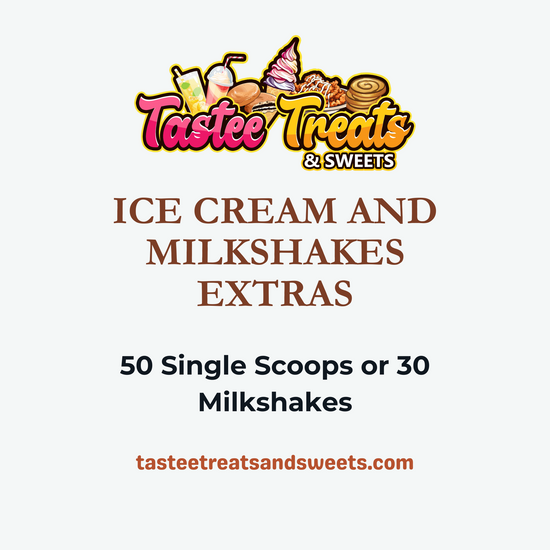 Ice cream and milkshakes extras